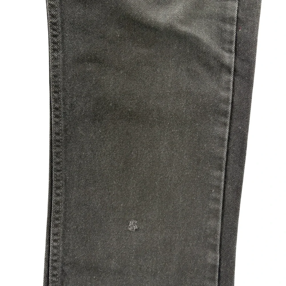 Levis 505 Regular Fit Straight Leg Black Denim Jeans Mens 36x34 (Measures 36x32)